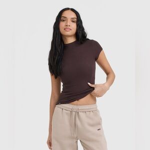 Oner Active Mellow Rib Mock Neck T-Shirt